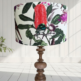 ijustlovethatfabric Lampshade - Wrens & Banksia Red